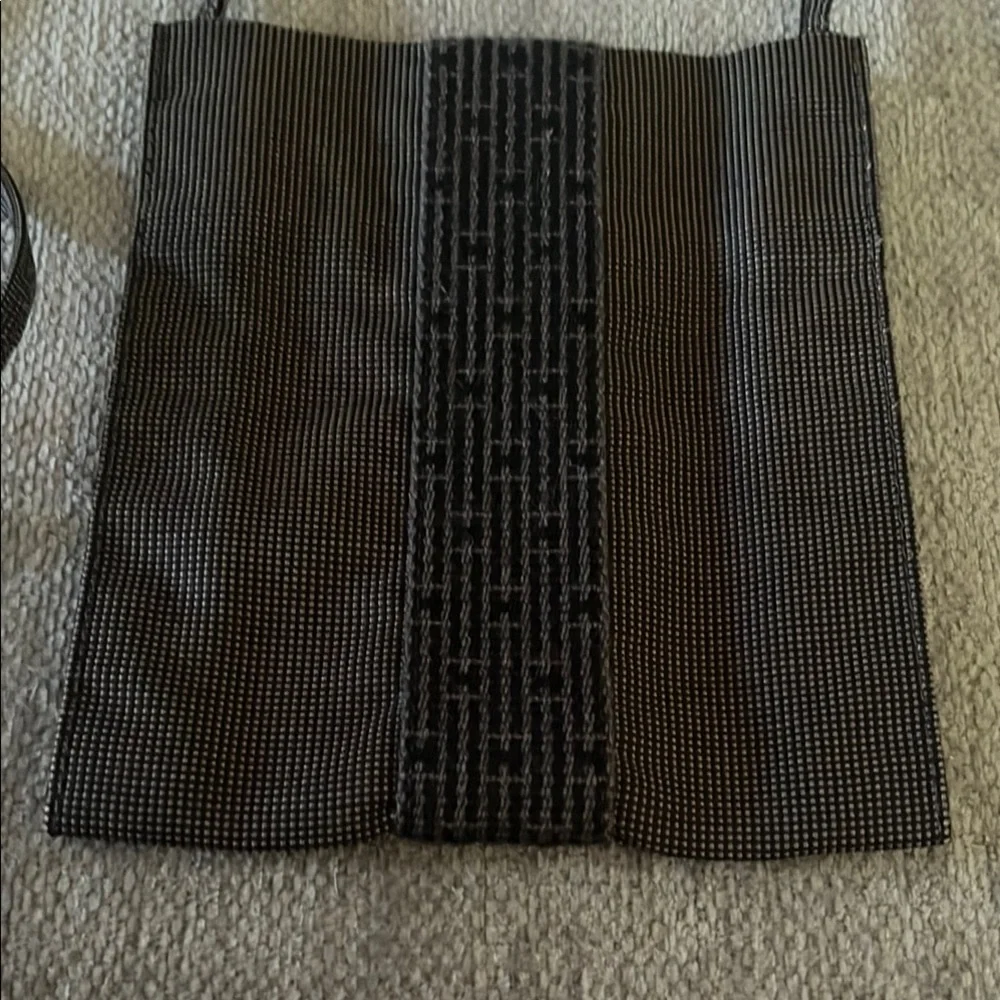 Hermes Brown and Black Herline Pochette Tote Mini Bag - Picture 2 of 9
